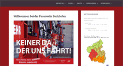 Desktop Screenshot of feuerwehrbechhofen.de